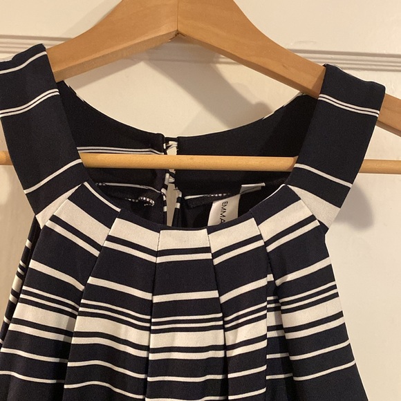 Navy Blue Stripped Jumpsuit - Picture 4 of 7